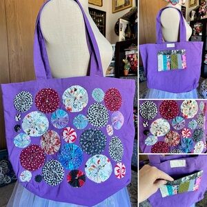💜Tote Bag with Yo-yos!💜